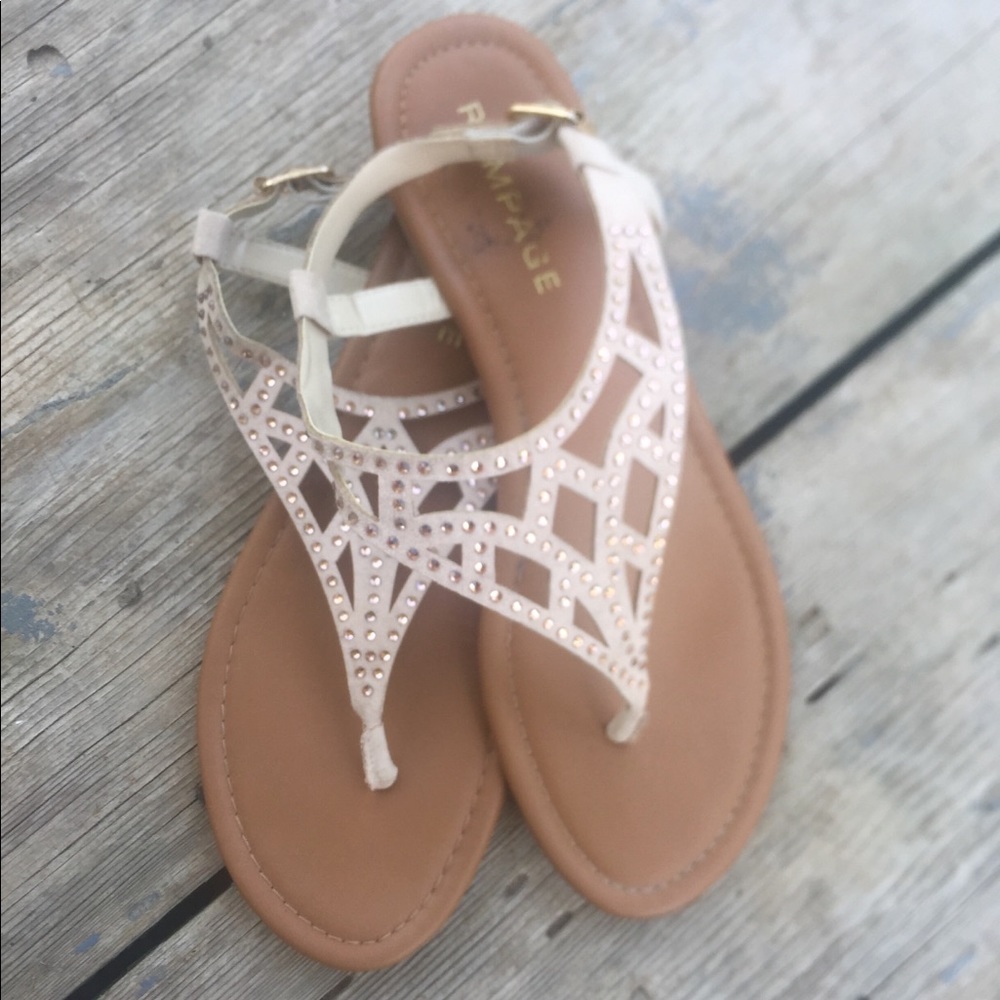 Rampage Nude Sandals